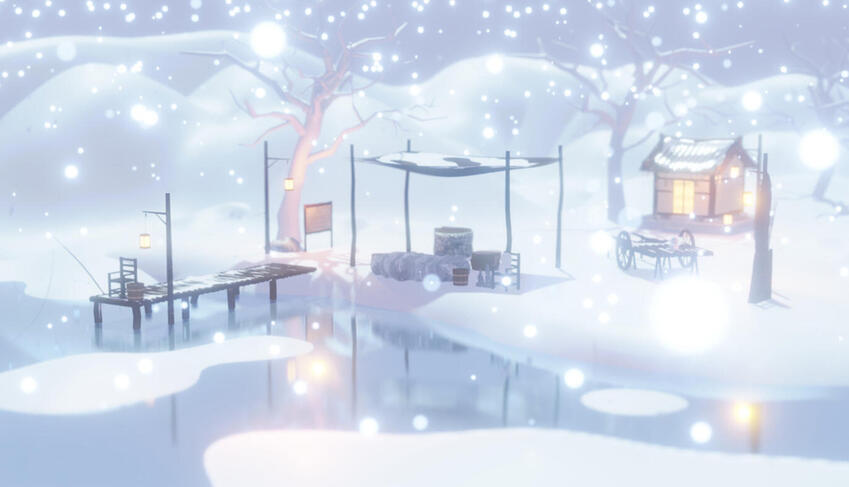 Winter fish place